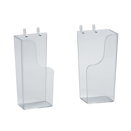 Azar Displays Adjustable Brochure Holder for Pegboard/Slatwall, PK10 252550-SET